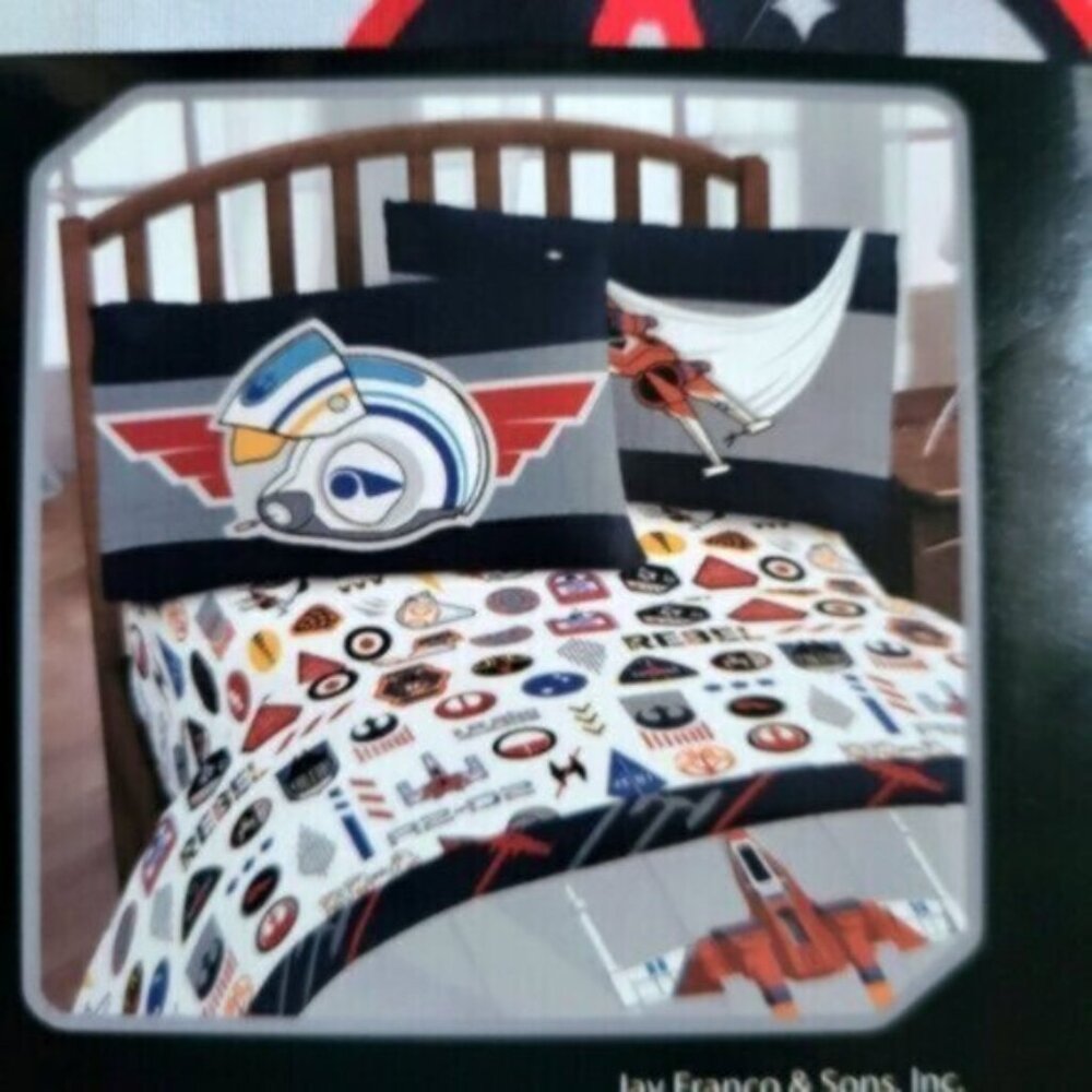 Franco STAR WARS Fly Boy 3 Piece Double Sheet Set